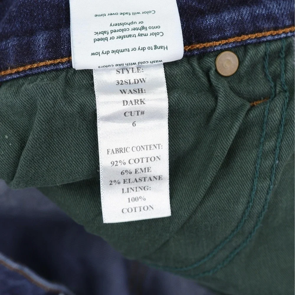 Tecovas Jeans Mens 29x31 Dark Blue Slim Tapered Stretch Denim 5 Pocket Made USA